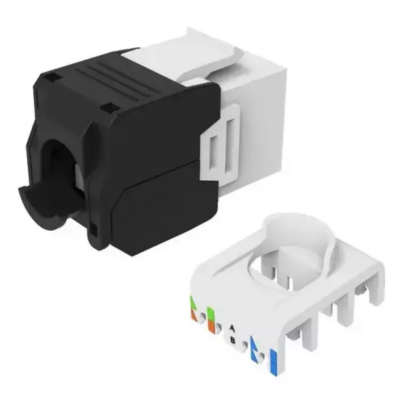 Equip 769227 Keystone-aansluiting Cat.6A, ongeschermd, gereedschapsloze LSA, wit, 8 st.