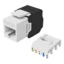 Equip 769227 Keystone-aansluiting Cat.6A, ongeschermd, gereedschapsloze LSA, wit, 8 st.