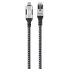 Manhattan USB-C naar Gigabit netwerk Ethernet RJ45 kabel 2m zwart/zilver