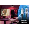 Manhattan USB-C naar Gigabit netwerk Ethernet RJ45 kabel 2m zwart/zilver