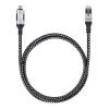 Manhattan USB-C naar Gigabit netwerk Ethernet RJ45 kabel 2m zwart/zilver