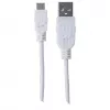 Manhattan 324069 Hi-Speed USB 2.0-kabel, USB-A naar Micro-USB, male-male, 1,8 m, wit