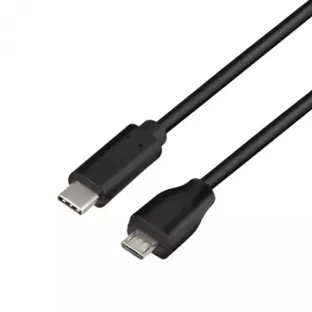 LogiLink CU0196 USB-kabel USB 2.0 0,5 m USB-C Micro-USB B zwart