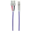 Intellinet 751049 Glasvezel-patchkabel, LC multimode (M) naar SC multimode (M), OM4, 50/125 µm, 1 m, halogeenvrij, violet