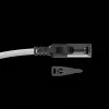 Lindy 1,5 m Cat.6A S/FTP Locking-netwerkkabel, grijs