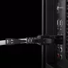 Lindy 15m Cat.6A S/FTP Locking-netwerkkabel, grijs
