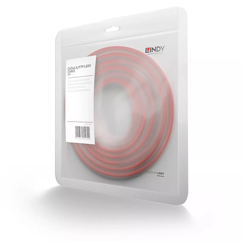 Lindy 45392 netwerkkabel rood 20 m Cat6a S/FTP (S-STP)