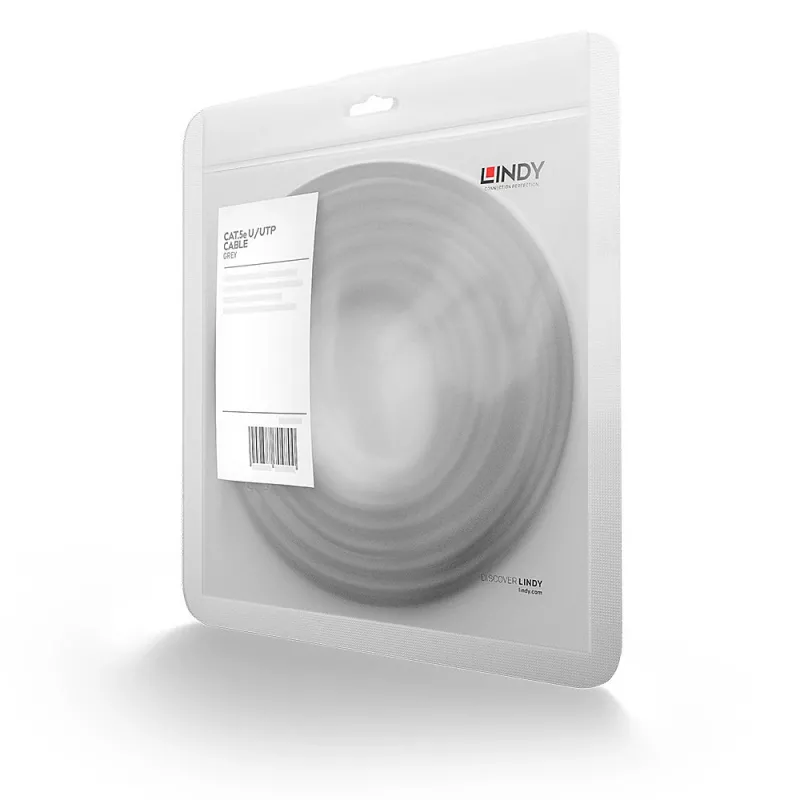 Netwerkkabel Lindy 40m RJ-45 Cat5e grijs