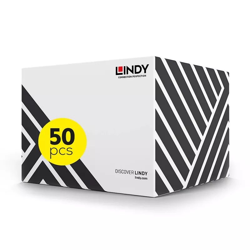 Lindy 48407 Cat5e U/UTP patchkabel, 2 m, grijs, verpakking van 50