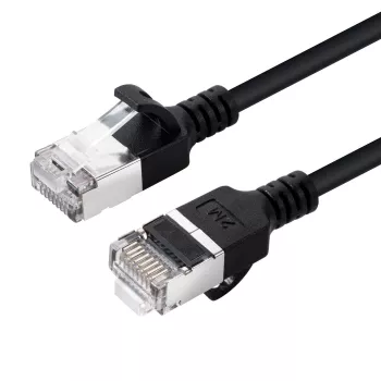 Microconnect V-FTP6A0015S slanke netwerkkabel zwart 0,15 m Cat6a U/FTP (STP)