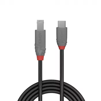 Lindy 0,5 m USB 3.2 Type-C naar B-kabel 5 Gbit/s zwart