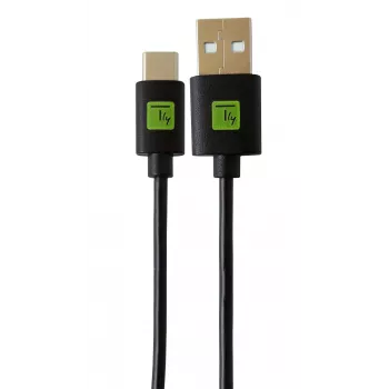 Techly ICOC MUSB20-CMAM01T USB-kabel USB 2.0 0,1 m USB A USB C zwart