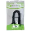 Techly USB 2.0 kabel A-stekker / Mini B-stekker 90° 1,8 m zwart ICOC MUSB-AA-018ANG