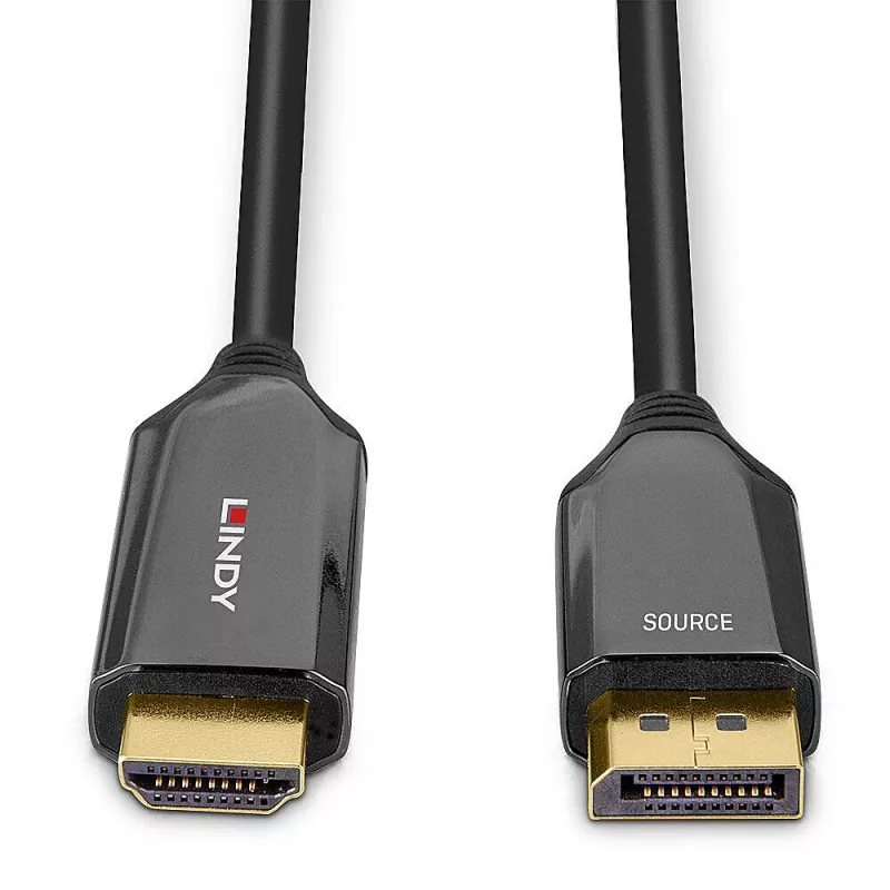 Lindy 1m actieve DisplayPort 1.4 naar HDMI 8K60-kabel