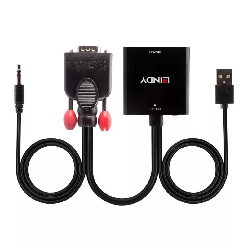 VGA en audio naar HDMI-converter Lindy 38284