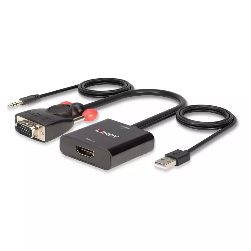VGA en audio naar HDMI-converter Lindy 38284