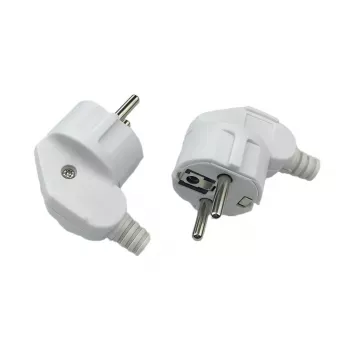 MicroConnect MC-GRUA-W haakse Schuko-netstekker, wit