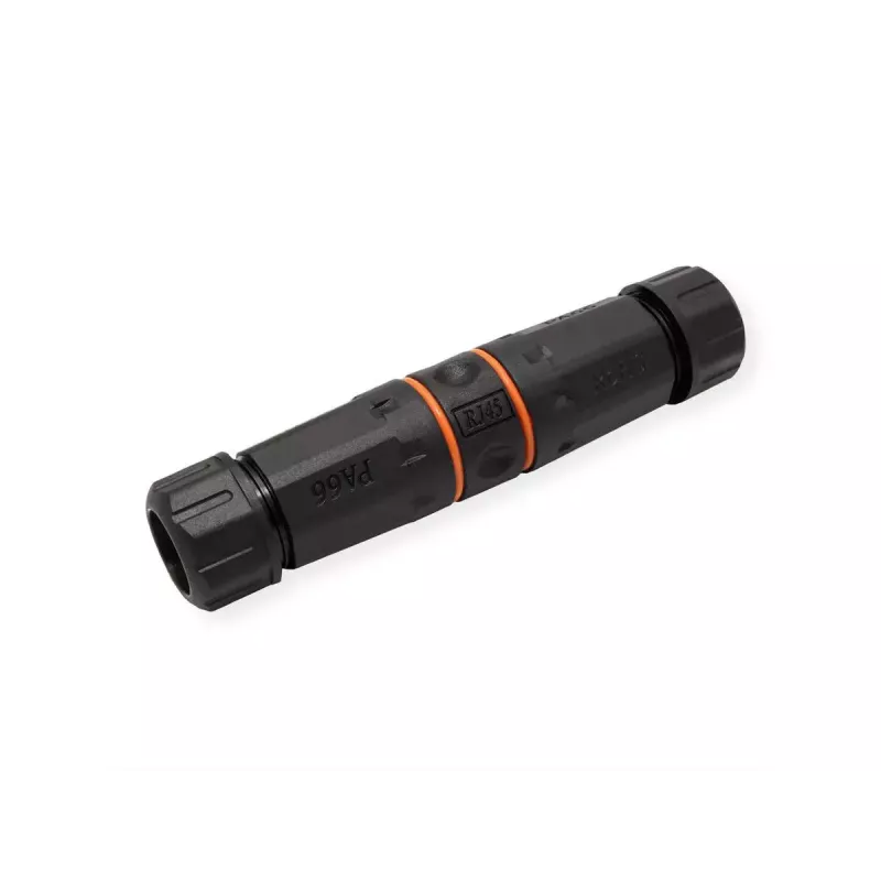 VALUE 21.99.3007 afgeschermde RJ-45-koppeling, Cat.6A, voor buiten en industrie, zwart