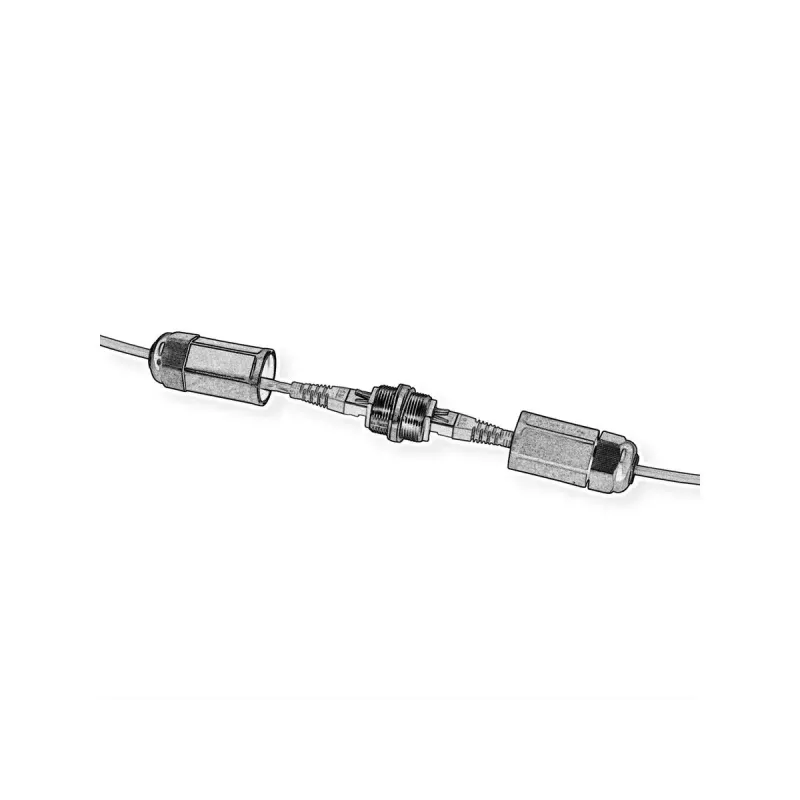 VALUE 21.99.3007 afgeschermde RJ-45-koppeling, Cat.6A, voor buiten en industrie, zwart
