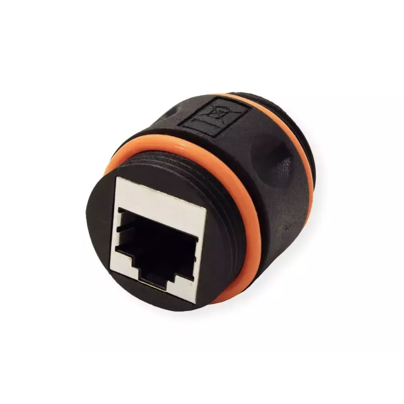 VALUE 21.99.3007 afgeschermde RJ-45-koppeling, Cat.6A, voor buiten en industrie, zwart