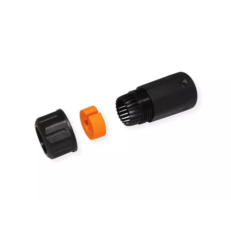 VALUE 21.99.3007 afgeschermde RJ-45-koppeling, Cat.6A, voor buiten en industrie, zwart