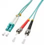 Lindy 3.0m OM3 LC - ST duplex InfiniBand/glasvezelkabel 3 m turquoise