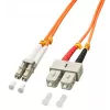 Lindy 10m OM2 LC - SC duplex InfiniBand/glasvezelkabel oranje