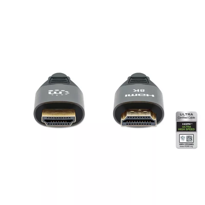 HDMI-kabel Manhattan 8K 60Hz 3m stekker naar stekker zwart