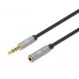 Audio-verlengkabel Manhattan 3,5mm 3m stekker/bus