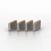 USB-C-poortblokkeerset Lindy, 4 stuks, oranje
