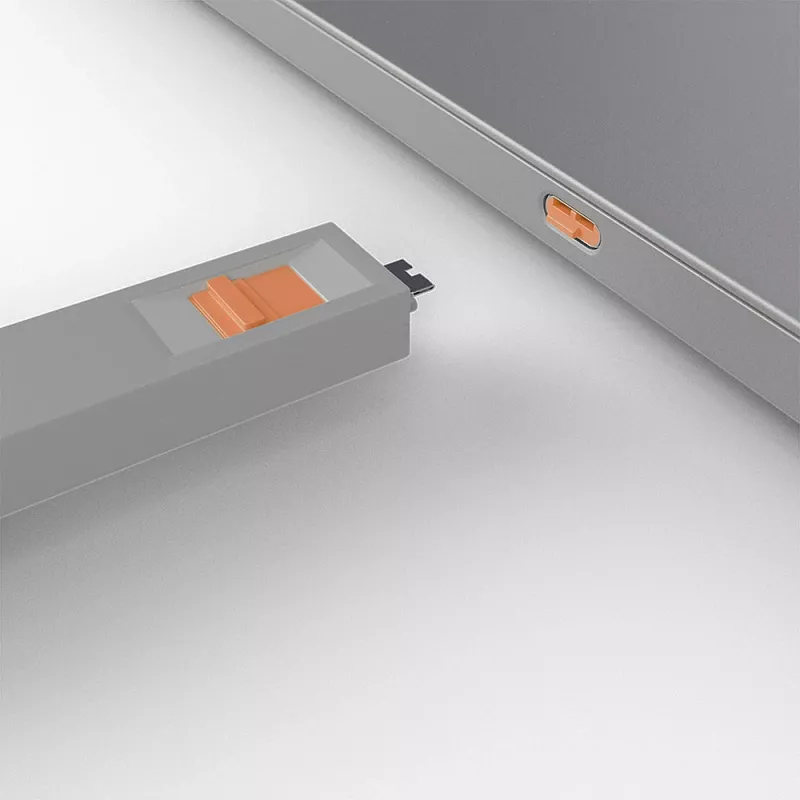 USB-C-poortblokkeerset Lindy, 4 stuks, oranje