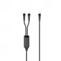 Microconnect MC-2XUSBC-100W USB-kabel USB 2.0 1 m USB C zwart