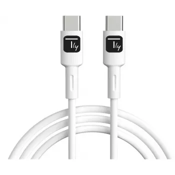 Techly ICOC-MUSB20-C60W1 USB-kabel USB 2.0 1 m USB-C wit