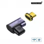 MicroConnect MC-USB4CCMF-MAGNETIC magnetische USB-C-adapter, 90° gehoekt, USB4, USB-C-stekker naar USB-C-aansluiting