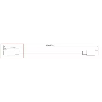 Microconnect DOCKUSB3.2CC1 USB-kabel USB 3.2 Gen 2 (3.1 Gen 2) 1 m USB C zwart