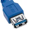 Techly USB 3.0 verlengkabel A stekker / A bus 3 m blauw ICOC U3-AA-30-EX