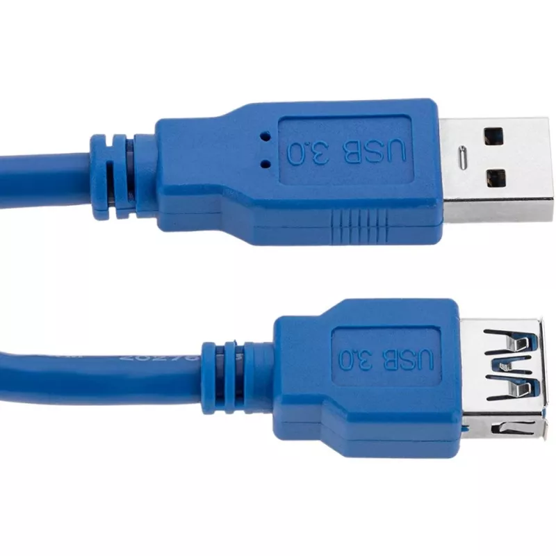 Techly USB 3.0 verlengkabel A stekker / A bus 3 m blauw ICOC U3-AA-30-EX