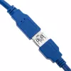 Techly USB 3.0 verlengkabel A stekker / A bus 0,5m blauw ICOC U3-AA-005-EX