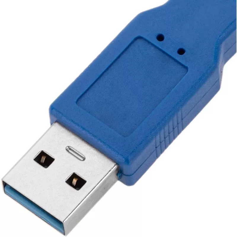 Techly USB 3.0 verlengkabel A stekker / A bus 0,5m blauw ICOC U3-AA-005-EX
