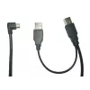MicroConnect MC-WA1945B splitterkabel, USB 2.0 A-stekker naar USB 2.0 A-stekker + Mini-USB-stekker