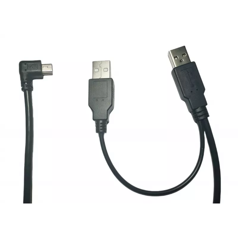 MicroConnect MC-WA1945B splitterkabel, USB 2.0 A-stekker naar USB 2.0 A-stekker + Mini-USB-stekker