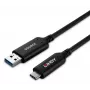 Lindy 50m USB 3.2 Gen 1 Type-A naar C glasvezel hybride kabel