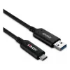 Lindy 50m USB 3.2 Gen 1 Type-A naar C glasvezel hybride kabel