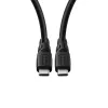 USB-C-kabel MicroConnect USB3.2CC01-LSZH, USB-C naar USB-C, 100W, USB 3.2-prestaties, LSZH-mantel