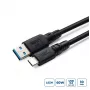 MicroConnect USB3.2AC2-LSZH ColorFlex USB-C-naar-USB-A-kabel, USB 3.2, 60 W, 10 Gbps, LSZH