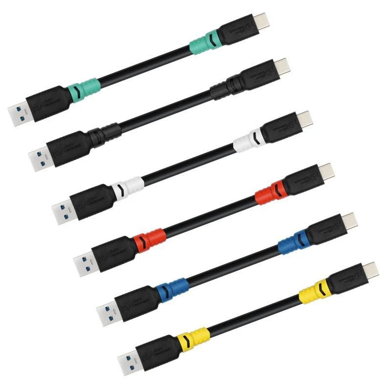 MicroConnect USB3.2AC2-LSZH ColorFlex USB-C-naar-USB-A-kabel, USB 3.2, 60 W, 10 Gbps, LSZH