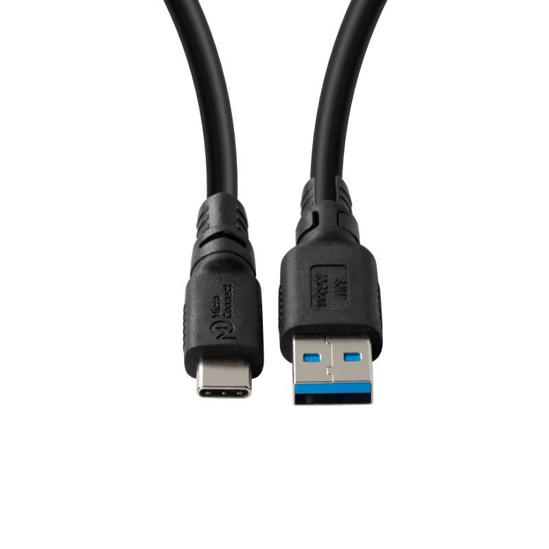 MicroConnect USB3.2AC3-LSZH ColorFlex USB-C-naar-USB-A-kabel, USB 3.2, 60 W, 10 Gbps, LSZH