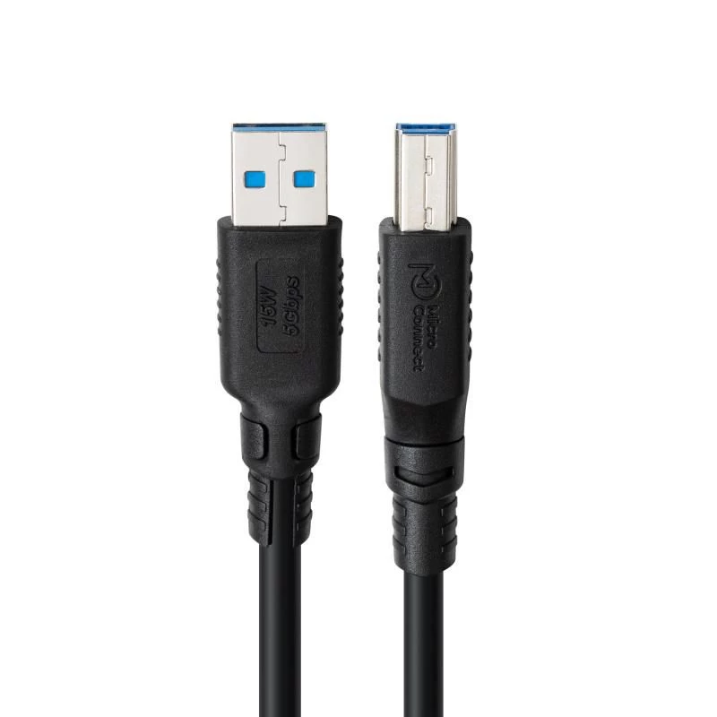 USB-A-B datakabel MicroConnect USB3.0AB2B‑LSZH 2 m, USB 3.2 Gen 1 (Micro-B/B), LSZH