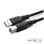 MicroConnect USB3.0AB3B-LSZH USB 3.2 A-B Gen 1-kabel, 3 m, LSZH, ColorFlex