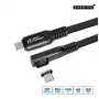 Microconnect MC-LS-USB4CC1.0-A USB-kabel 1 m USB C zwart